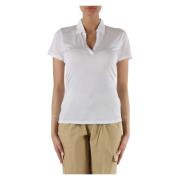 Modal Polo met Logo Plaque Sun68 , White , Dames