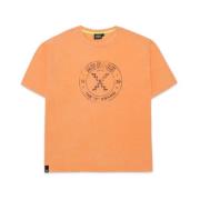 Vintage Casual T-shirt Munich , Orange , Heren