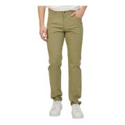 Groene Broek 5-Pocket Regular Fit Bugatti , Green , Heren