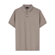 Bruine Polo Jersey Shirt Emporio Armani , Brown , Heren