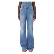 Regular Fit Broek Blumarine , Blue , Dames