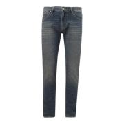 Slim-fit Stretch Katoen Jeans Armani Exchange , Gray , Heren