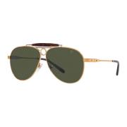 Gold/Green Countryman Sunglasses Ralph Lauren , Yellow , Heren