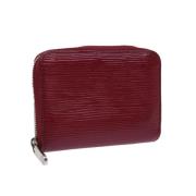 Pre-owned Leather wallets Louis Vuitton Vintage , Red , Dames