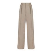 Parel Beige Sartoriale Broek Chloé , Beige , Dames