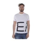 Casual Sweatshirt voor Mannen Emporio Armani EA7 , White , Heren