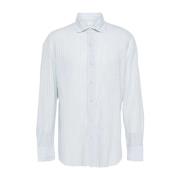 Verticaal Gestreept Tokyo Overhemd Finamore , White , Heren