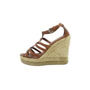 Pre-owned Leather espadrilles Coach Pre-owned , Brown , Dames