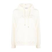 Geborduurde Regular Fit Hoodie Lanvin , White , Dames