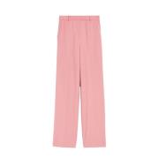 Elegante Broek voor Vrouwen Max Mara Studio , Pink , Dames