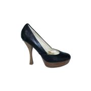 Pre-owned Leather heels Michael Kors Pre-owned , Black , Dames