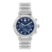 Hexagon Chrono Roestvrijstalen Horloge Philipp Plein , Gray , Heren