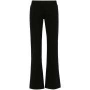 Zwarte Interlock Stretch Broek Versace Jeans Couture , Black , Dames