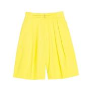 Gele Pruim Hoge Taille Canvas Shorts Ines De La Fressange Paris , Yell...