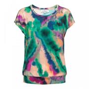 Dip Dye Shirt Groen Multi &Co Woman , Multicolor , Heren