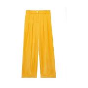 Gele Luciano Wijde Broek Ines De La Fressange Paris , Yellow , Dames