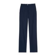 Marineblauwe Katoenen Straight Broek Ines De La Fressange Paris , Blue...