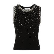 Zwarte Crystal Degrade Tank Top DES Phemmes , Black , Dames