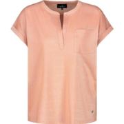 Glinsterend T-shirt met Polyester en Viscose Monari , Orange , Dames