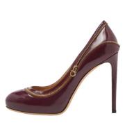 Pre-owned Leather heels Salvatore Ferragamo Pre-owned , Red , Dames