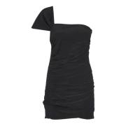 Zwarte one-shoulder jurk IRO , Black , Dames