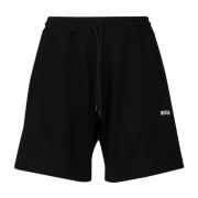 Bermuda Shorts Msgm , Black , Heren
