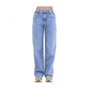 Denim Wijde Pijp Jeans voor Vrouwen Gaëlle Paris , Blue , Dames