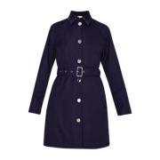 Metalen Gesp Riem Trenchcoat Liu Jo , Blue , Dames