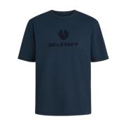 Varsity T-Shirt in Navy Belstaff , Blue , Heren