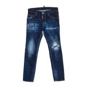 Rechte Snit Lange Broek Dsquared2 , Blue , Heren