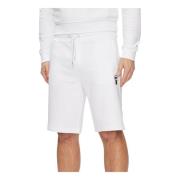 Witte Katoenmix Regular Fit Shorts Karl Lagerfeld , White , Heren