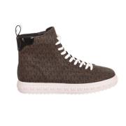 Hoge Sneakers met Merkprint Michael Kors , Brown , Dames