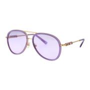 Stijlvolle zonnebril 0Ve2260 Versace , Purple , Unisex