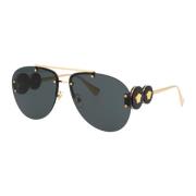 Stijlvolle zonnebril met model 0Ve2250 Versace , Yellow , Dames