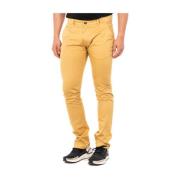 Mosterd Lange Broek Rechte Snit La Martina , Yellow , Heren