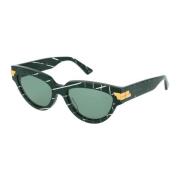 Stijlvolle zonnebril Bv1035S Bottega Veneta , Green , Dames