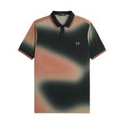 Twin Tipped Polo Shirt Groen Fred Perry , Multicolor , Heren