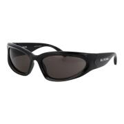 Stijlvolle zonnebril met Bb0157S model Balenciaga , Black , Heren
