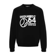 Stijlvolle Sweaters Collectie Dsquared2 , Black , Heren
