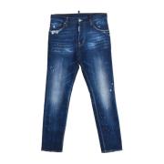 Rechte Snit Lange Broek Dsquared2 , Blue , Heren