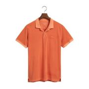 Heren Sunfaded Piqué Polo Shirt Gant , Orange , Heren