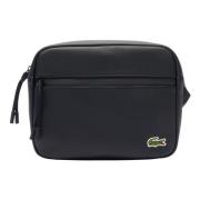 Sporty Crossbody Bag with Exterior Pocket Lacoste , Black , Heren