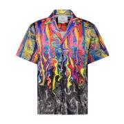 Overhemd met allover-print Carlo Colucci , Multicolor , Heren