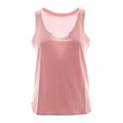 Casual Polo Shirt Majestic Filatures , Pink , Dames