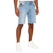 Blauwe Regular Style Shorts Versace Jeans Couture , Blue , Heren
