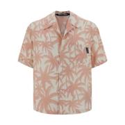 Allover Palm Shirt Palm Angels , Multicolor , Heren