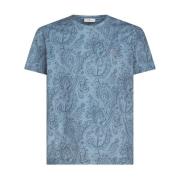 Lichtblauwe T-shirts & Polos voor Mannen Etro , Blue , Heren