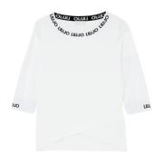 Dames Mesh Mouw Top Liu Jo , White , Dames