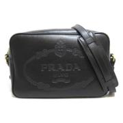 Pre-owned Leather crossbody-bags Prada Vintage , Black , Dames