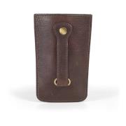 Donkerbruin Leren Sleutelhanger Etui Howard London , Brown , Heren